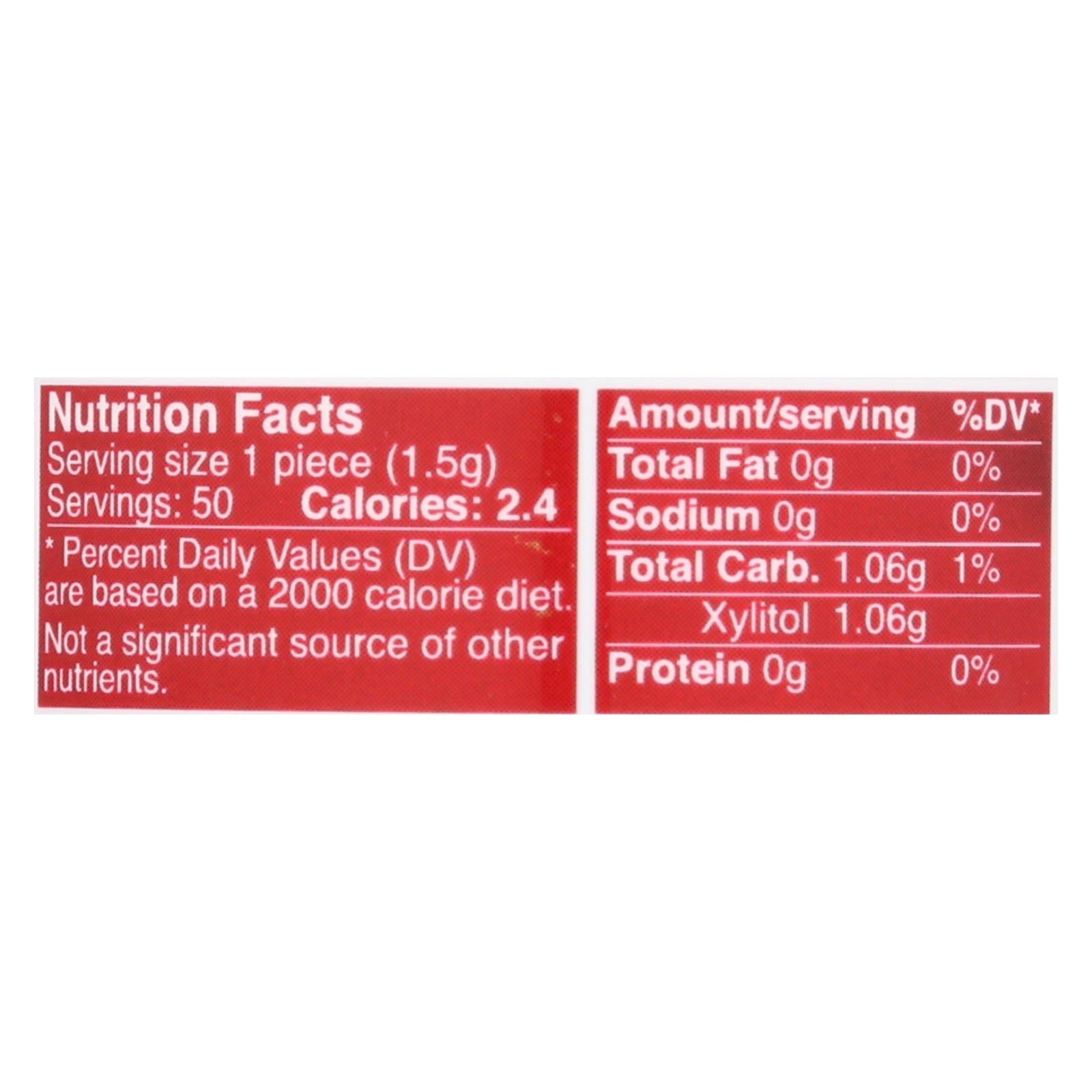 Epic Dental - Xylitol Gum - Cinnamon - 50 Count - GreatEagleInc