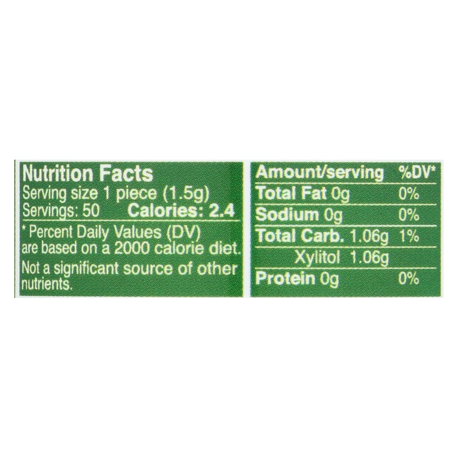 Epic Dental - Xylitol Gum - Spearmint - 50 Count - GreatEagleInc