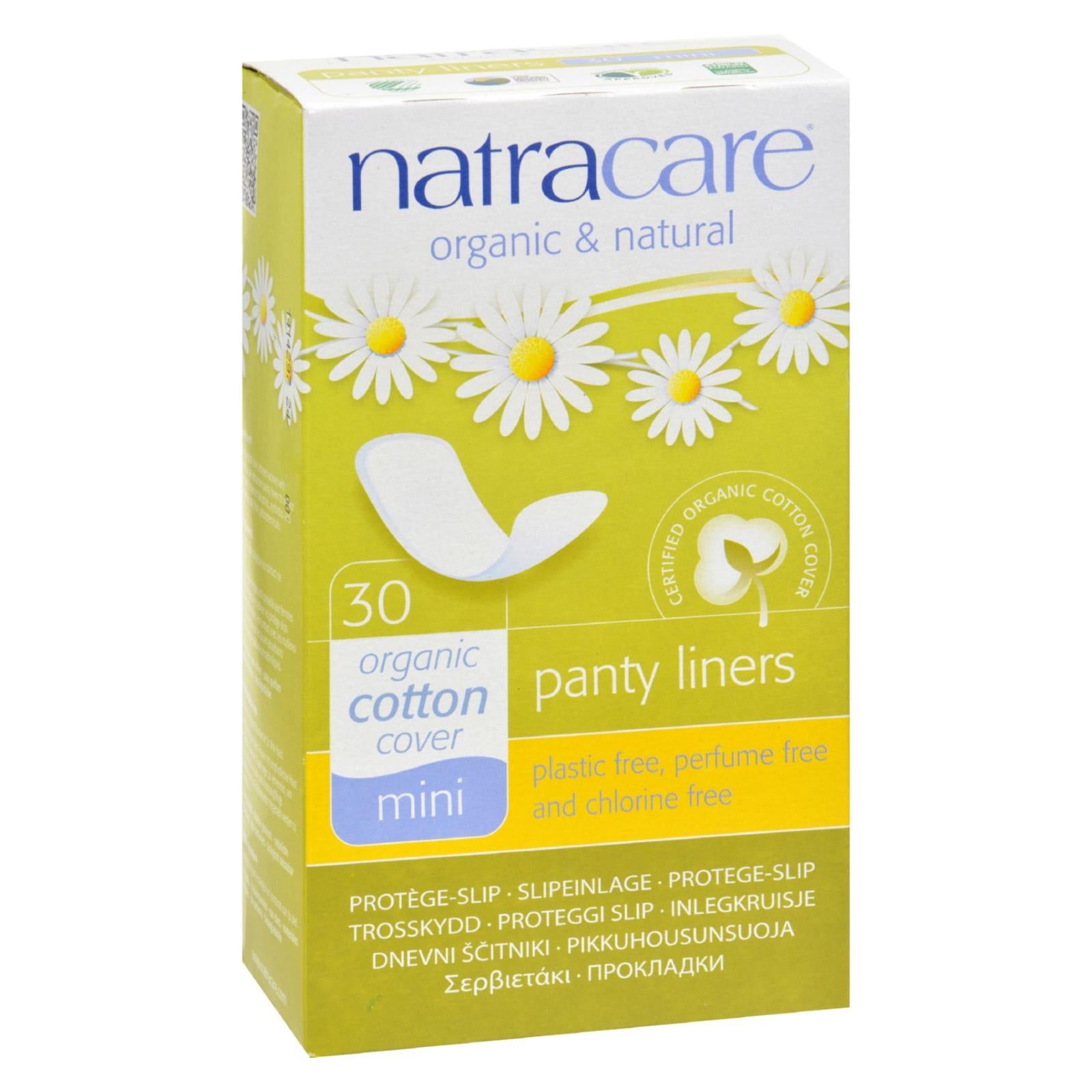 Natracare Natural Mini Panty Liners - 30 Pack - GreatEagleInc