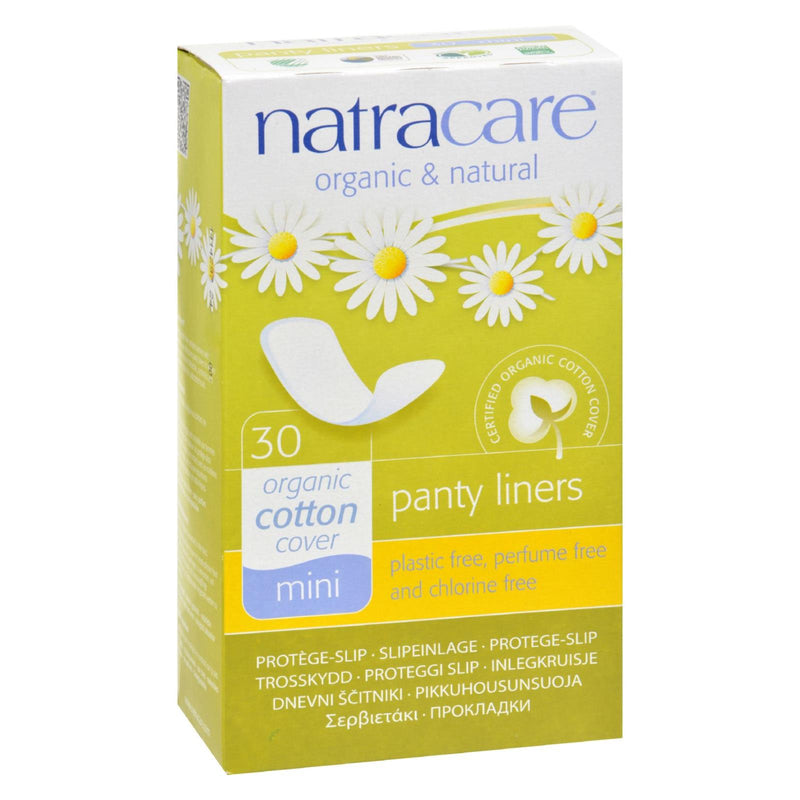 Natracare Natural Mini Panty Liners - 30 Pack - Eco-Friendly Home & Grocery