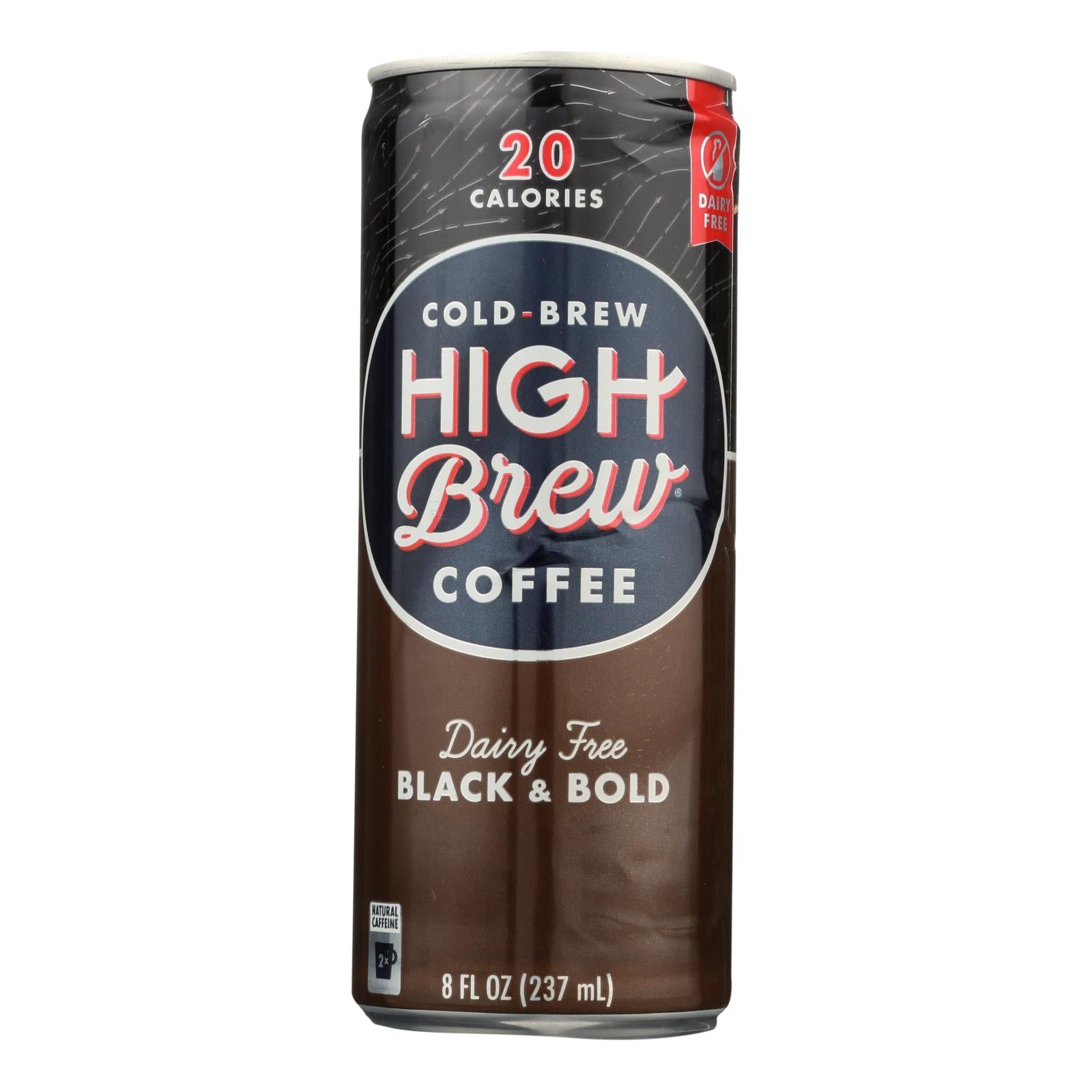 High Brew Cold-brew Coffee, Black & Bold  - Case Of 12 - 8 Fz - GreatEagleInc