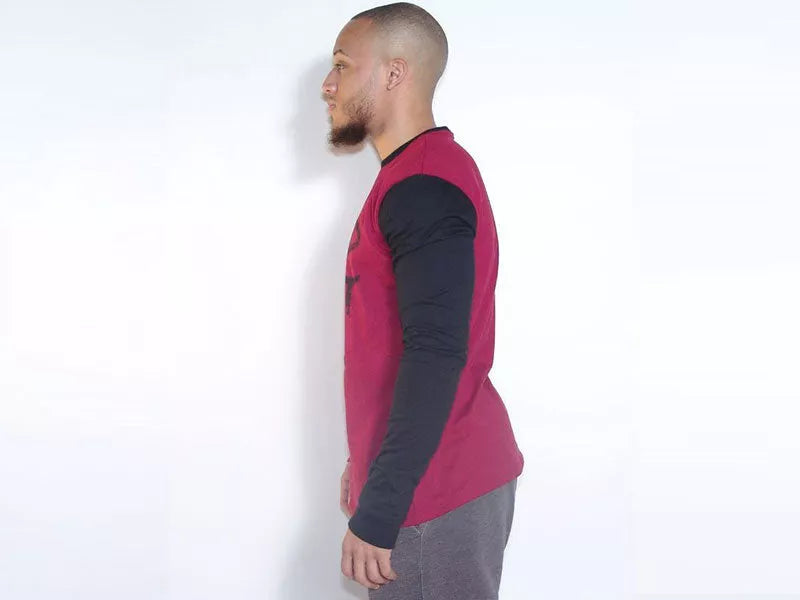 BST Long Sleeve T-Shirt - Burgundy / 1 / XS - Men's