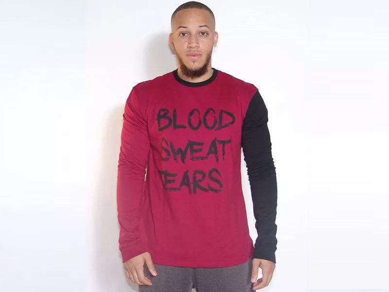 BST Long Sleeve T-Shirt - Burgundy / 1 / XS - Men's