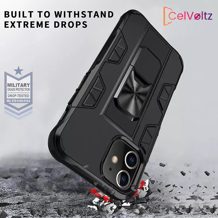 Celvoltz Kickstand Shockproof Case For IPhone - Electronics