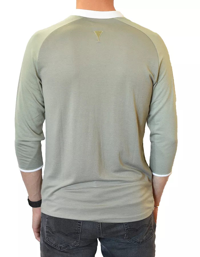 3/4 Sleeve Henley - Men's | Clothing, Male, Men s