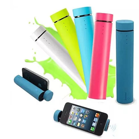 Multi-color power extenders with built-in speakers, phone connected