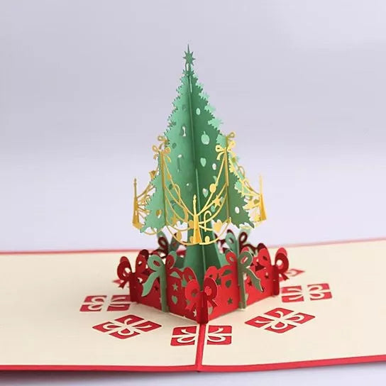 3D Christmas Tree Greeting Cards Memories Treasured Forever - Apparel and Accessories | 1 Pack of 1, Apparel and…