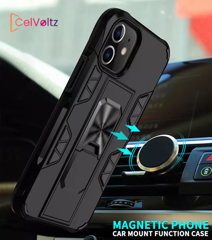 Celvoltz Kickstand Shockproof Case For IPhone - Electronics