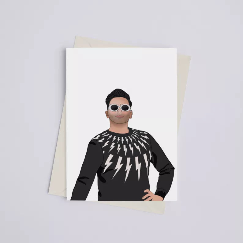 David Rose from Schitt's Creek - Greeting Card - Pack of 5 - Apparel and Accessories