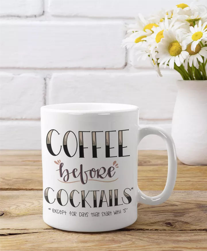Coffee Before Cocktails Coffee Mug - Drinkware