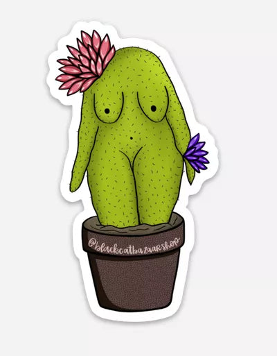 Cactus Lady Sticker - 15 Stickers - Home Decor
