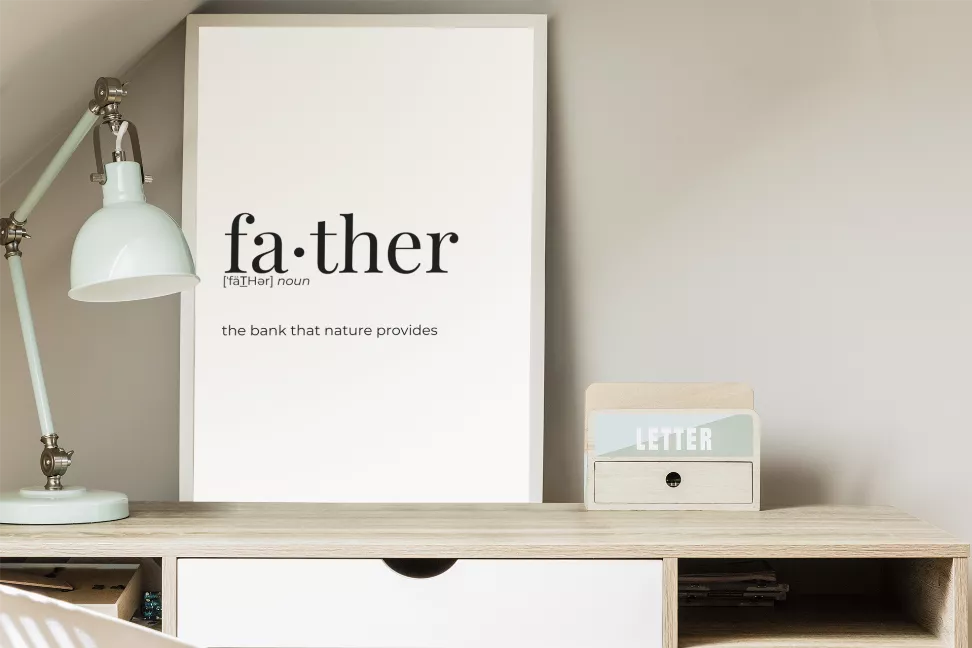 Father - Greeting Card/Wall Art Print - Home Decor