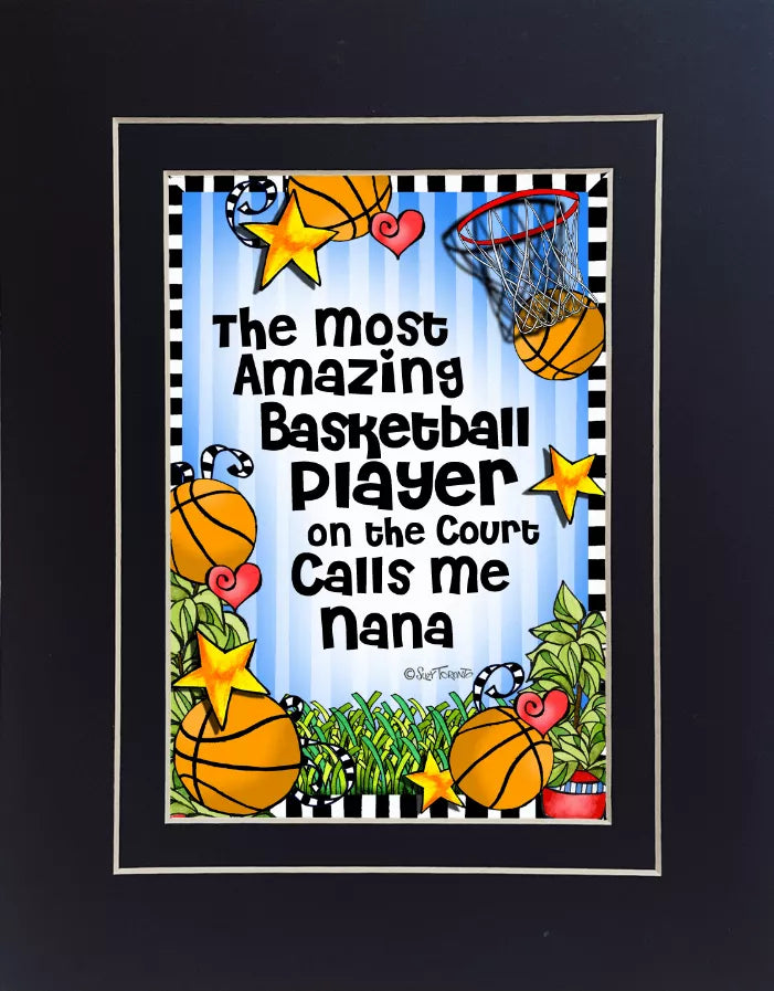Basketball Mom/Grandma Themed Gifty Art - Home Decor