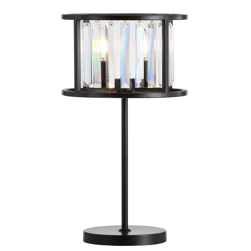 22" Antiqued Bronze Novelty Table Lamp LED With Globe Shade Homeroots Lighting