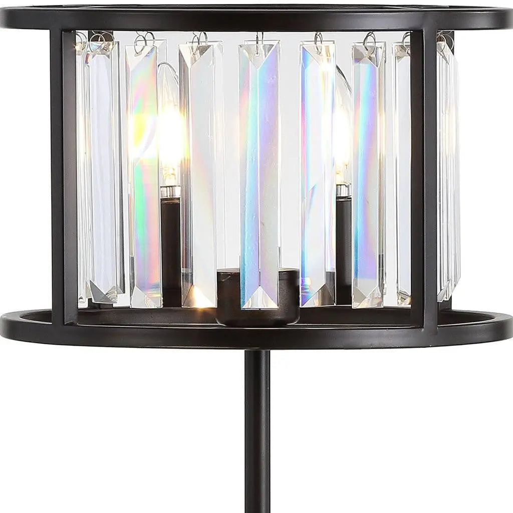 22" Antiqued Bronze Novelty Table Lamp LED With Globe Shade Homeroots Lighting
