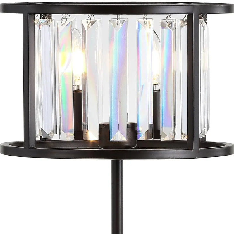 22" Antiqued Bronze Novelty Table Lamp LED With Globe Shade Homeroots Lighting