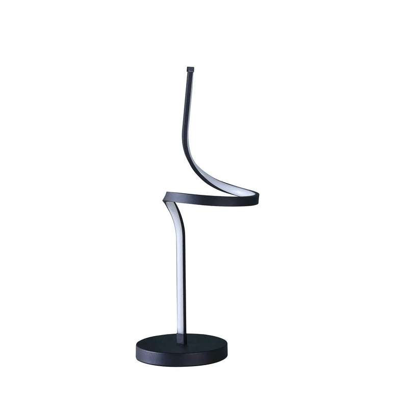 22" Black Bedside Led Table Lamp Homeroots Lighting
