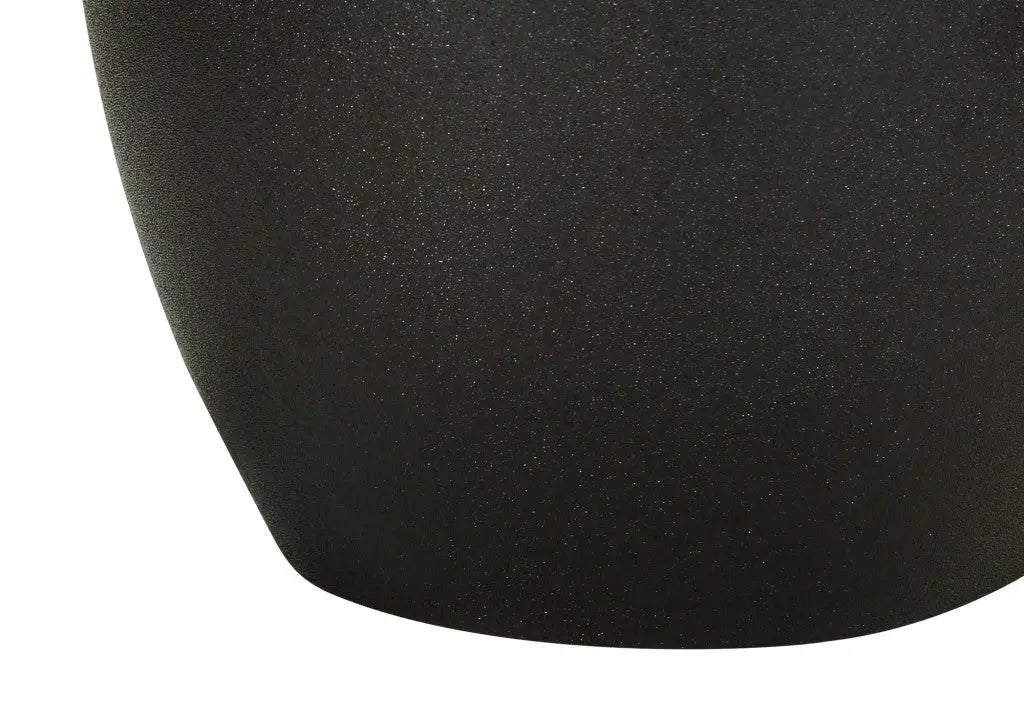 22" Black Ceramic Urn Table Lamp With Ivory Drum Shade Homeroots Lighting