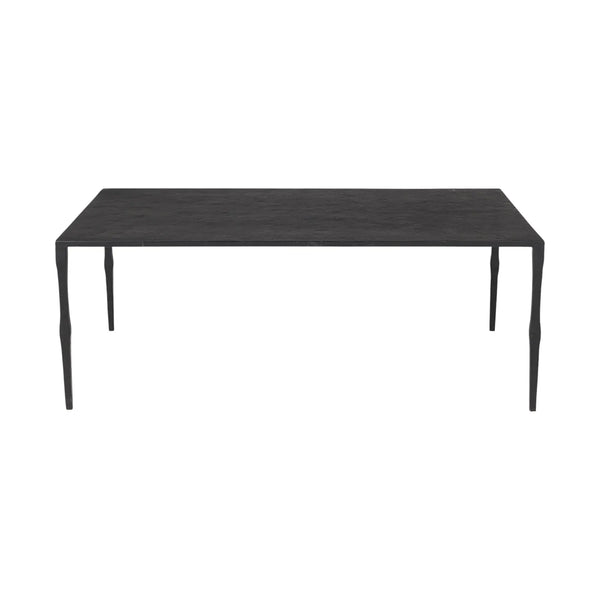 22" Black Iron Coffee Table Homeroots Living Room