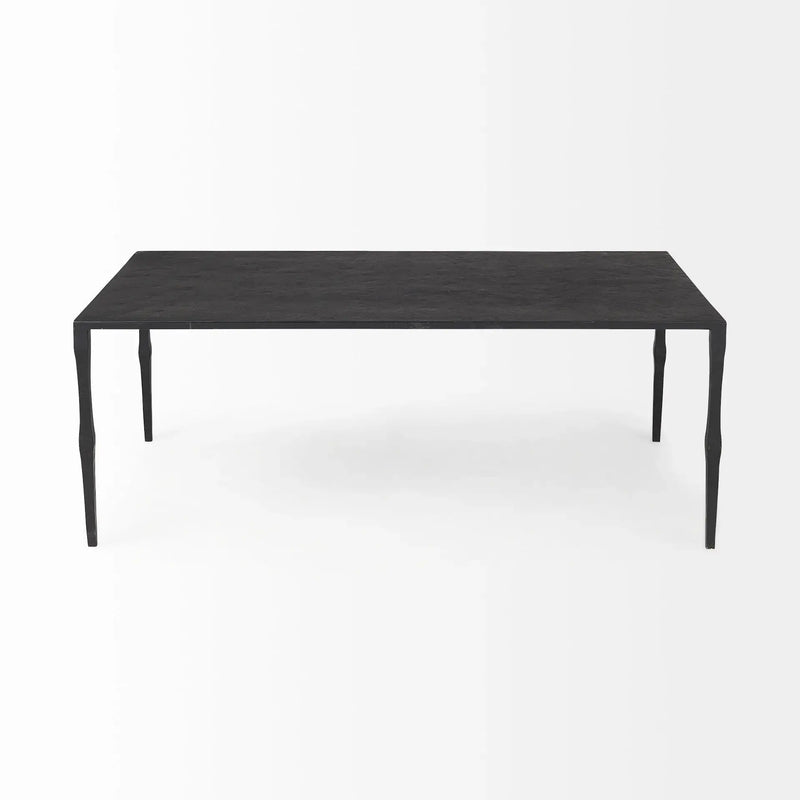 22" Black Iron Coffee Table Homeroots Living Room