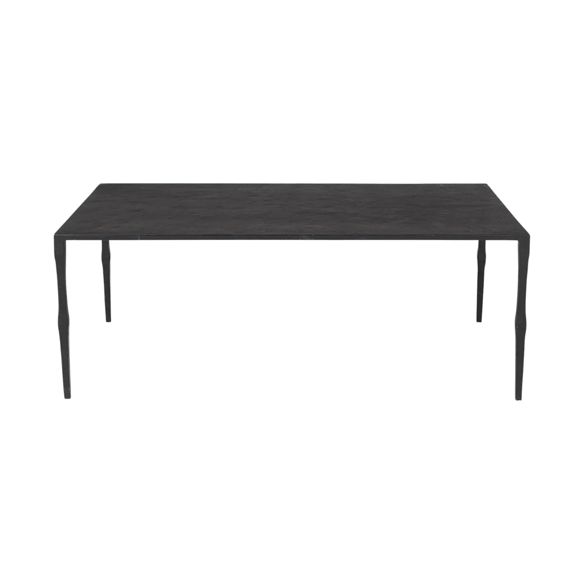 22" Black Iron Coffee Table Homeroots Living Room