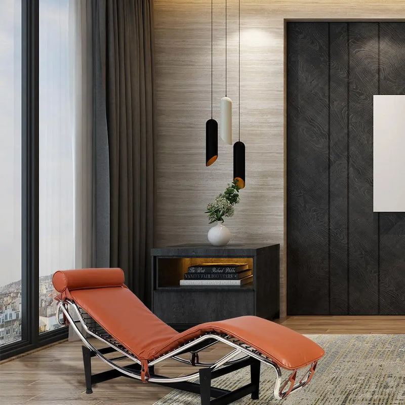 22" Brown and Black Tufted Genuine Cowhide and Metal Lounge Chair And Toss Pillow Homeroots Living Room