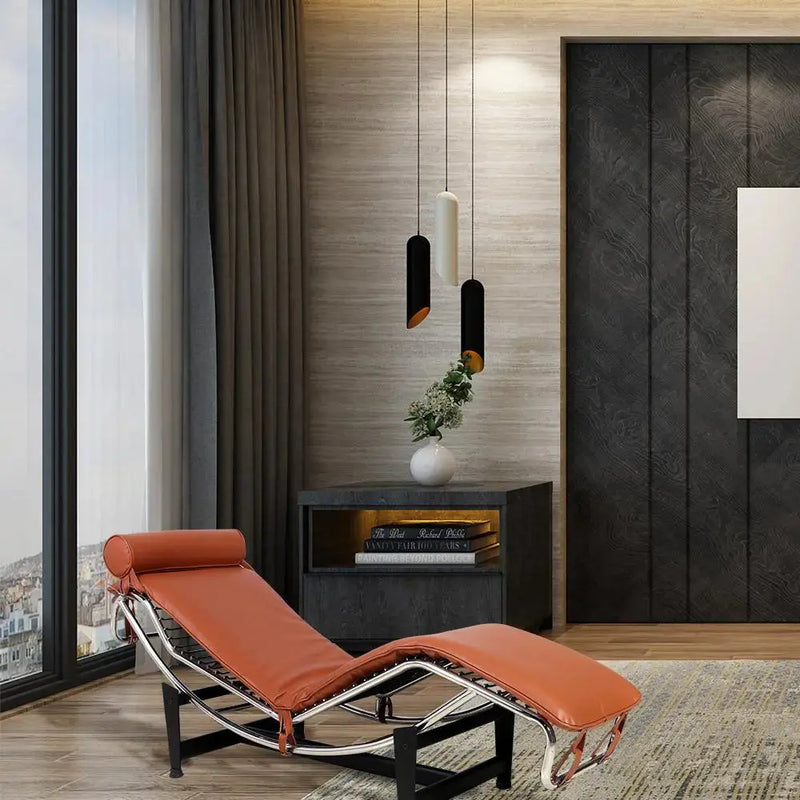 22" Brown and Black Tufted Genuine Cowhide and Metal Lounge Chair And Toss Pillow Homeroots Living Room