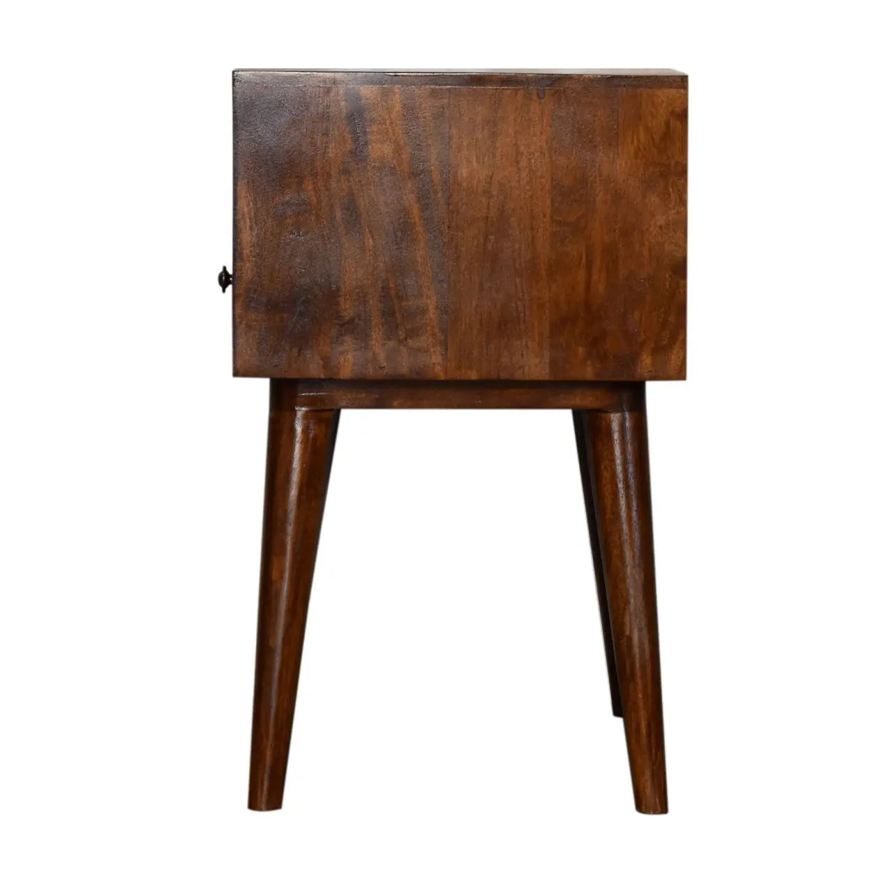 22" Chestnut Solid Wood One Drawer Nightstand Homeroots Bed & Bath