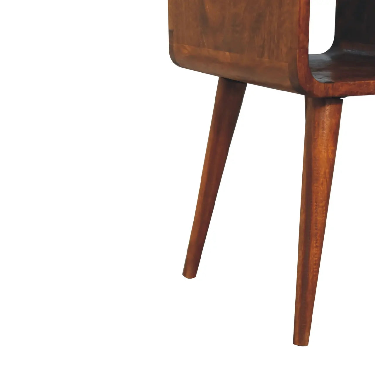 22" Chestnut Solid Wood One Drawer Nightstand Homeroots Bed & Bath