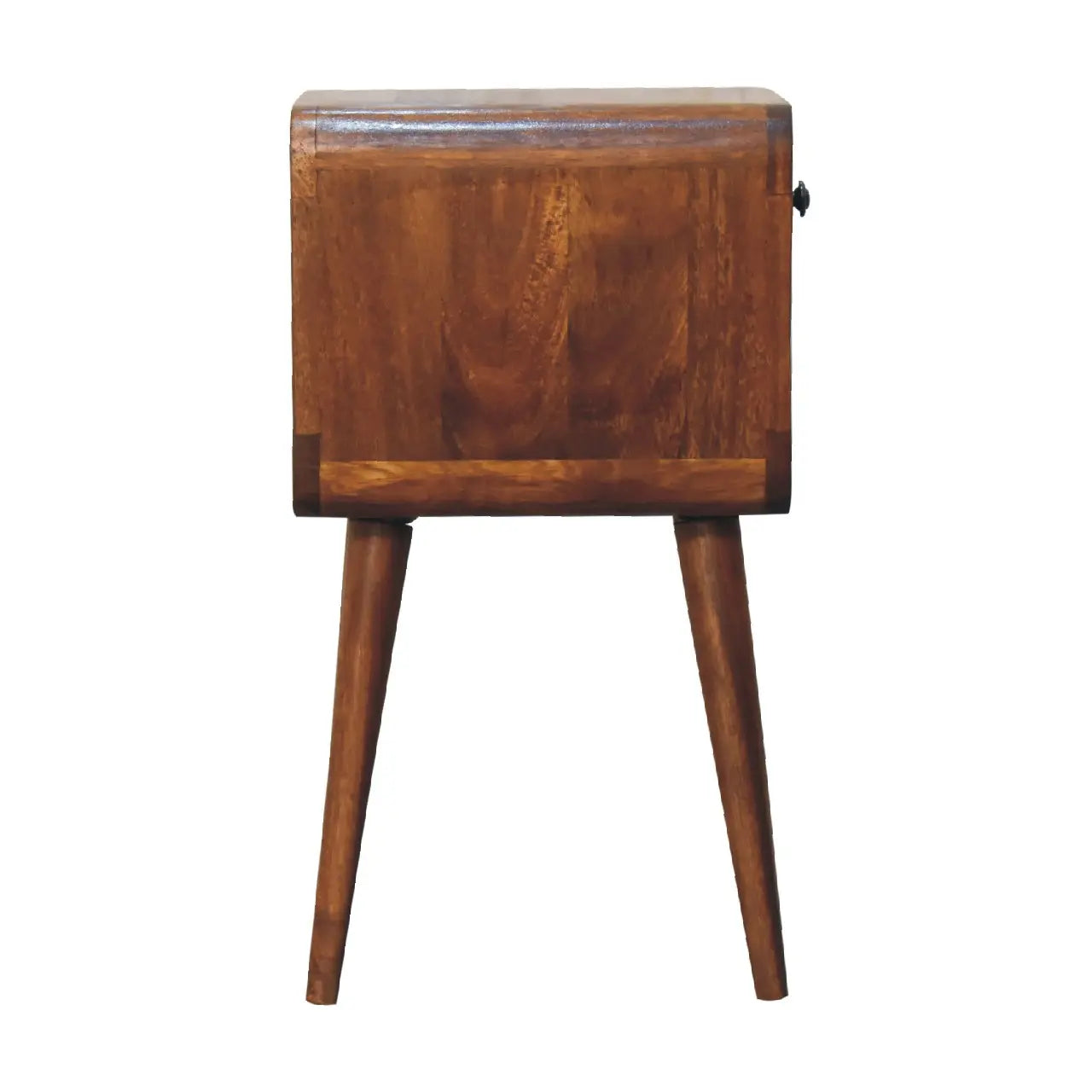 22" Chestnut Solid Wood One Drawer Nightstand Homeroots Bed & Bath