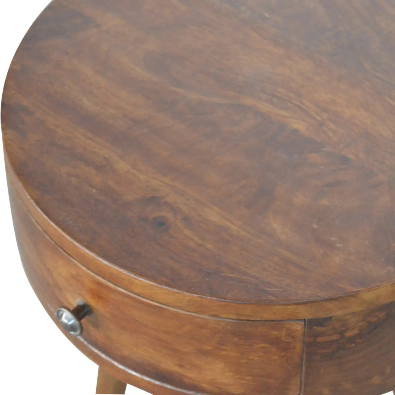 22" Chestnut Solid Wood One Drawer Nightstand Homeroots Bed & Bath