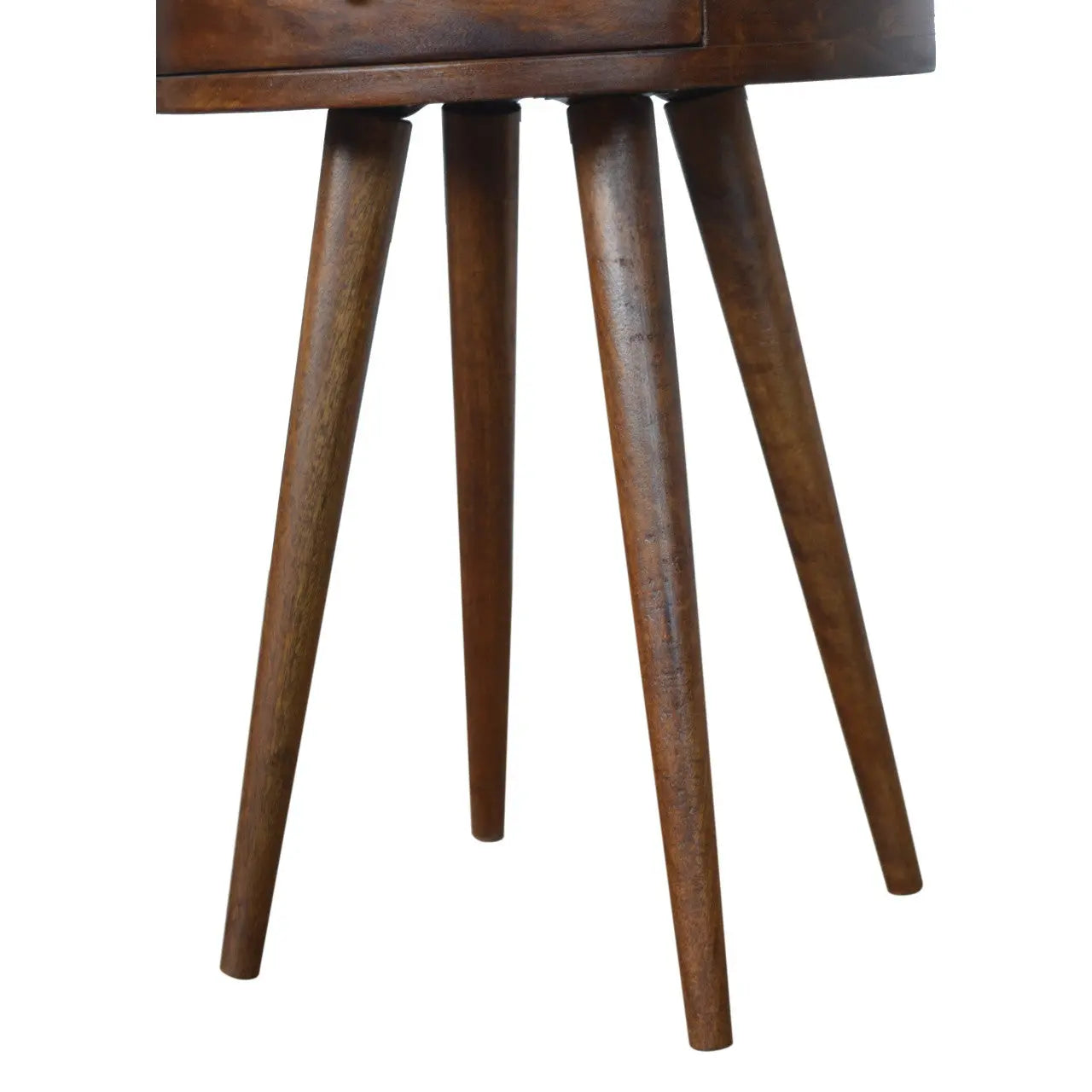 22" Chestnut Solid Wood One Drawer Nightstand Homeroots Bed & Bath