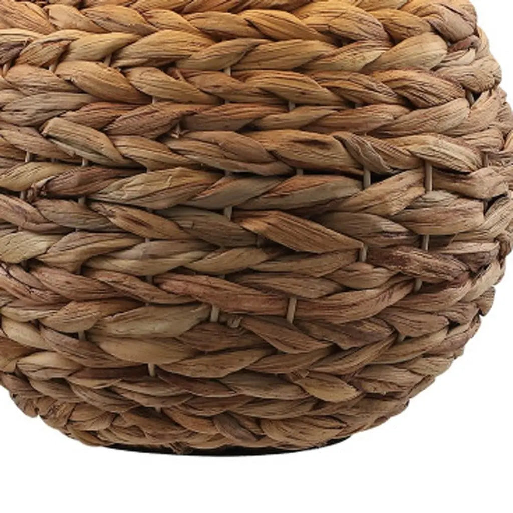 22" Clear Round Table Lamp LED With Drum Shade Homeroots Lighting