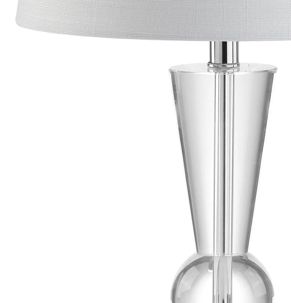22" Clear Urn Table Lamp With Empire Shade Homeroots Lighting