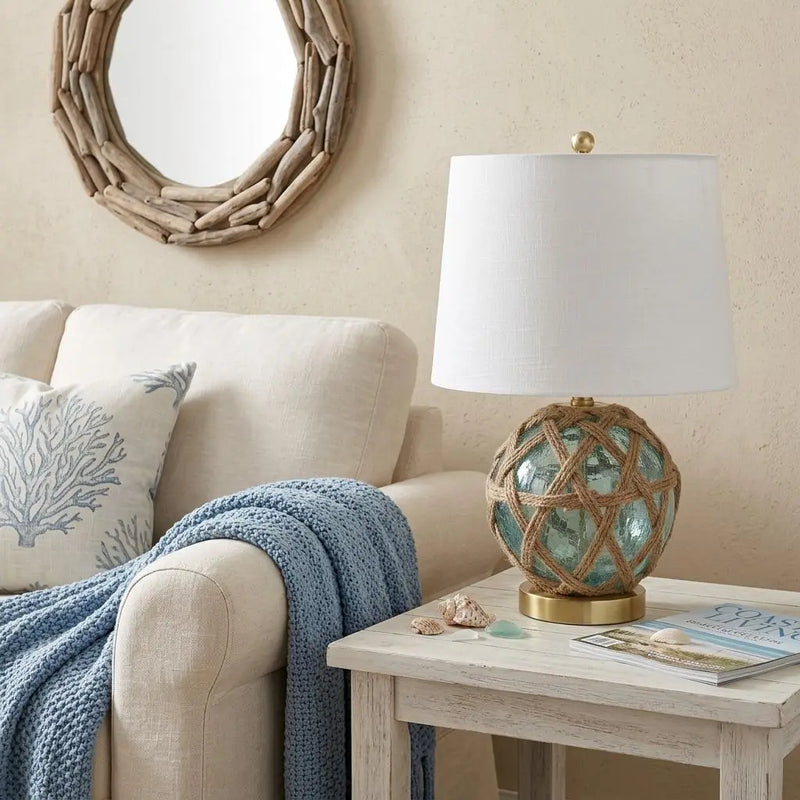 22" Gold Novelty Table Lamp With Drum Shade Homeroots Lighting