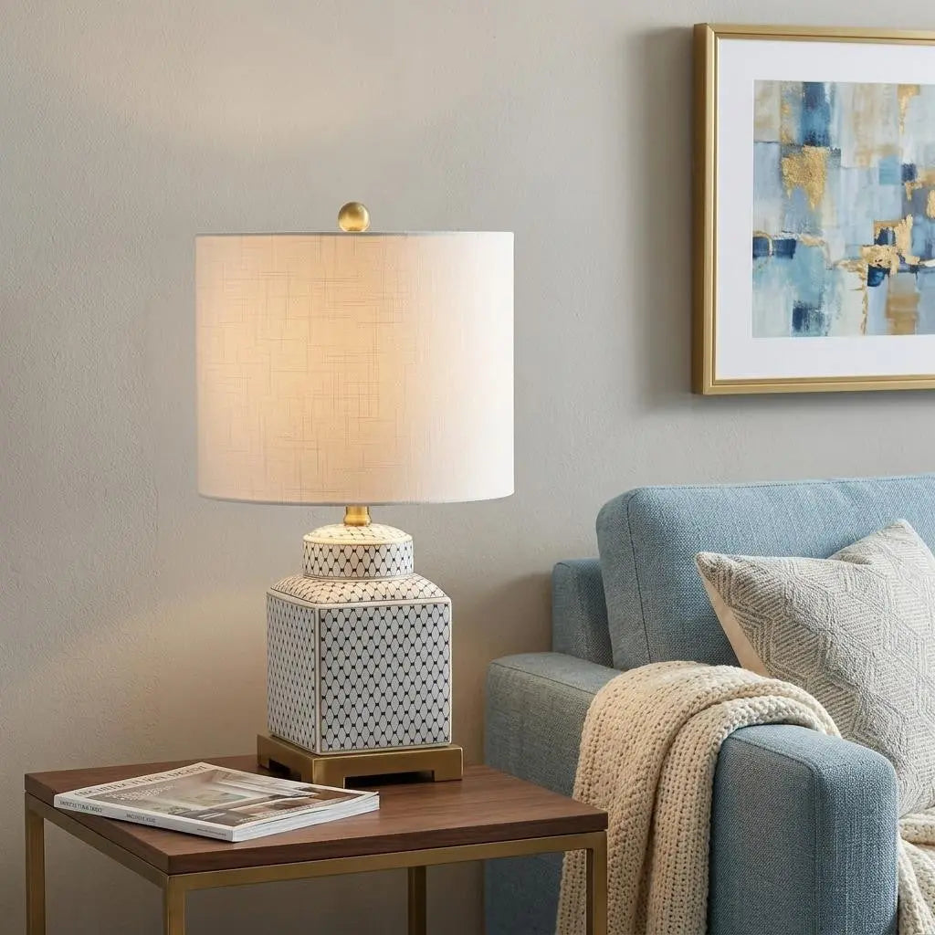 22" Gold Novelty Table Lamp With Globe Shade Homeroots Lighting