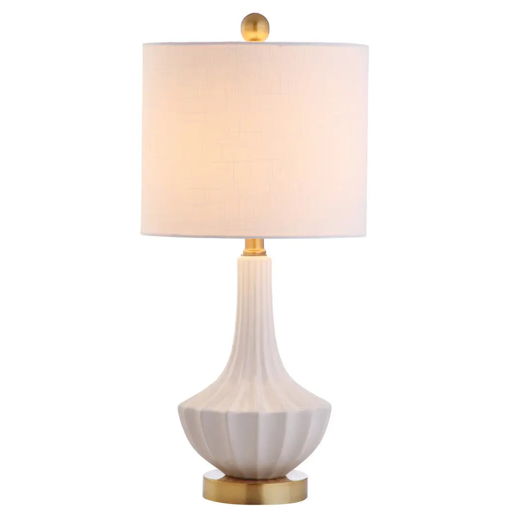 22" Gold Urn Table Lamp With Drum Shade Homeroots Lighting