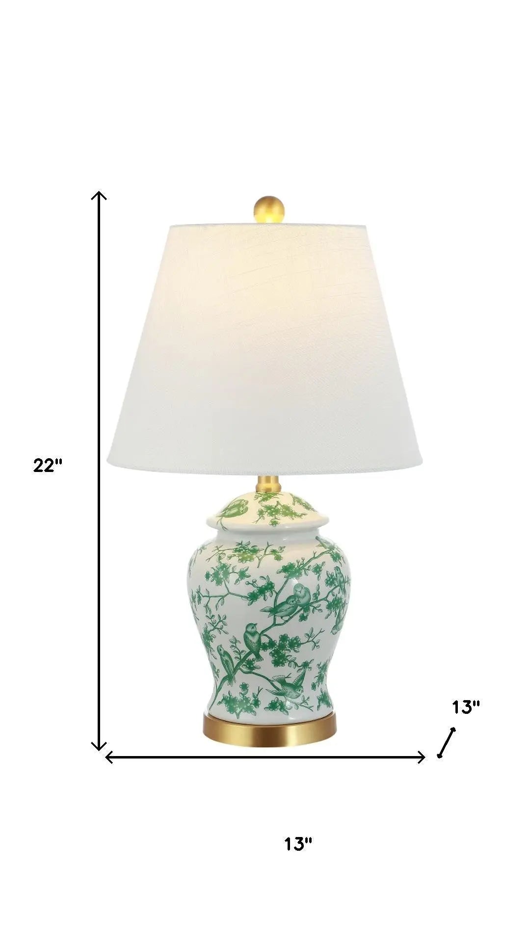 22" Gold Urn Table Lamp With Empire Shade Homeroots Lighting