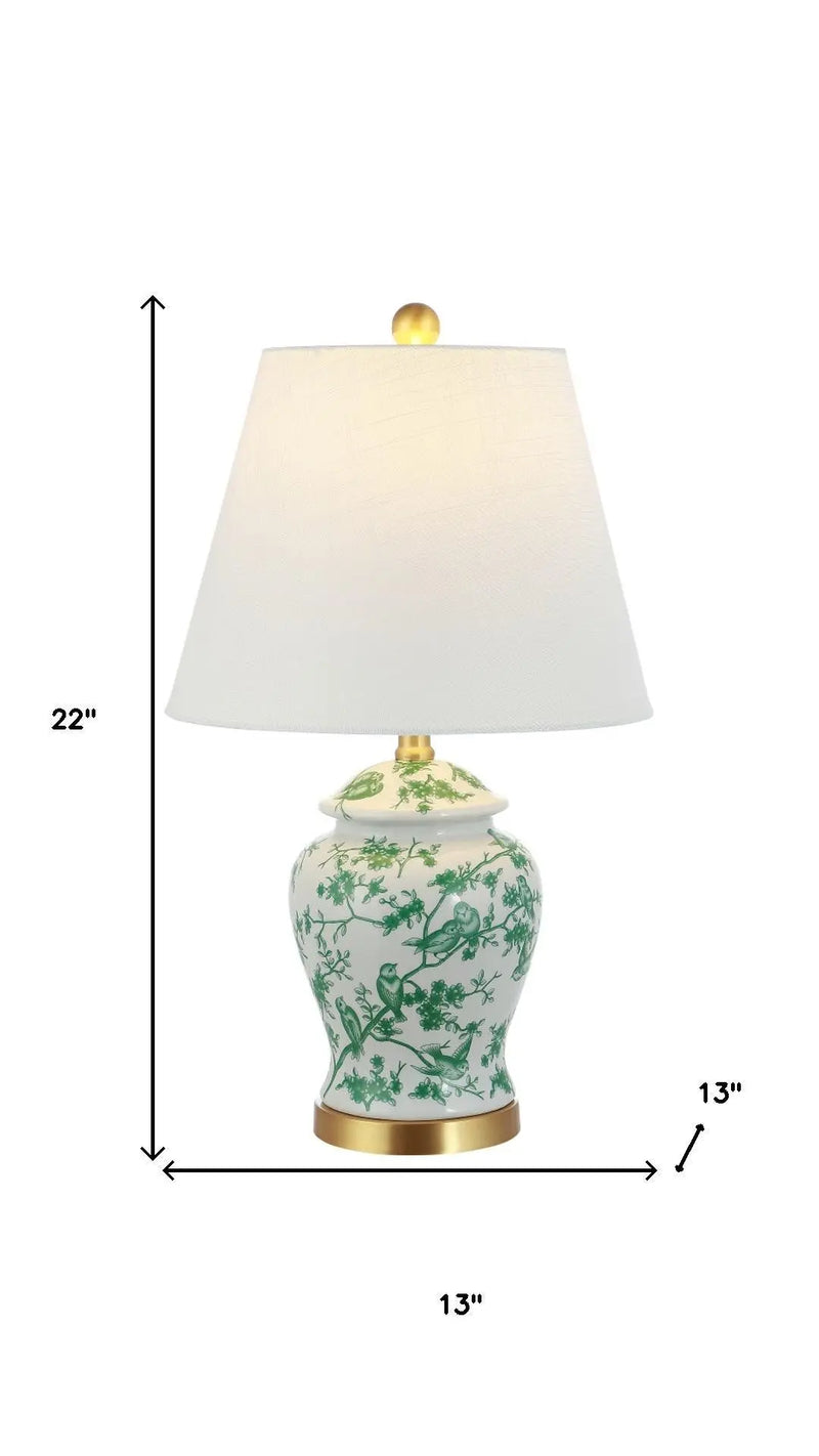 22" Gold Urn Table Lamp With Empire Shade Homeroots Lighting