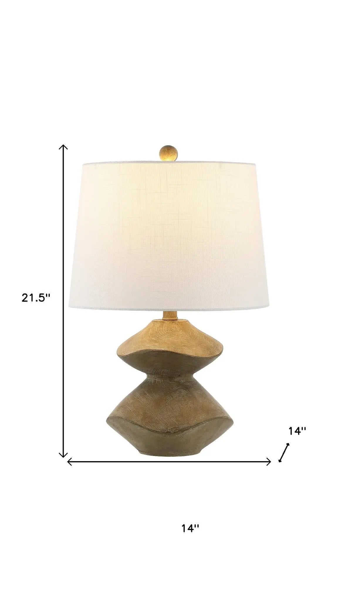 22" Golden Brown Novelty Table Lamp With Empire Shade Homeroots Lighting