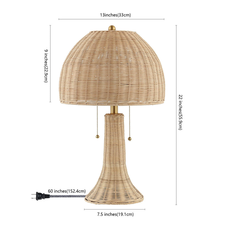22" Light Brown Table Lamp With Globe Shade Homeroots Lighting