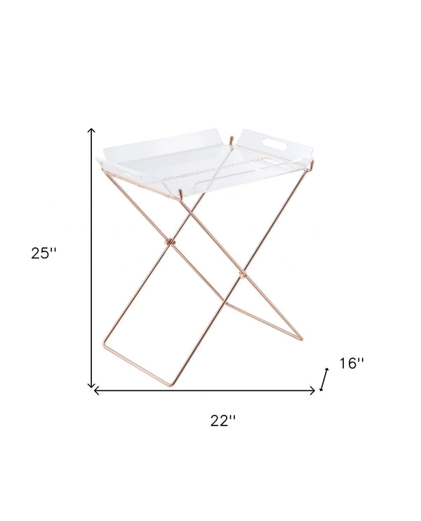 22" Metal Folding Butler Table - GreatEagleInc
