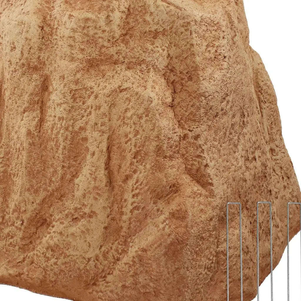 22" Sand Polyresin Faux Rock Homeroots Outdoor