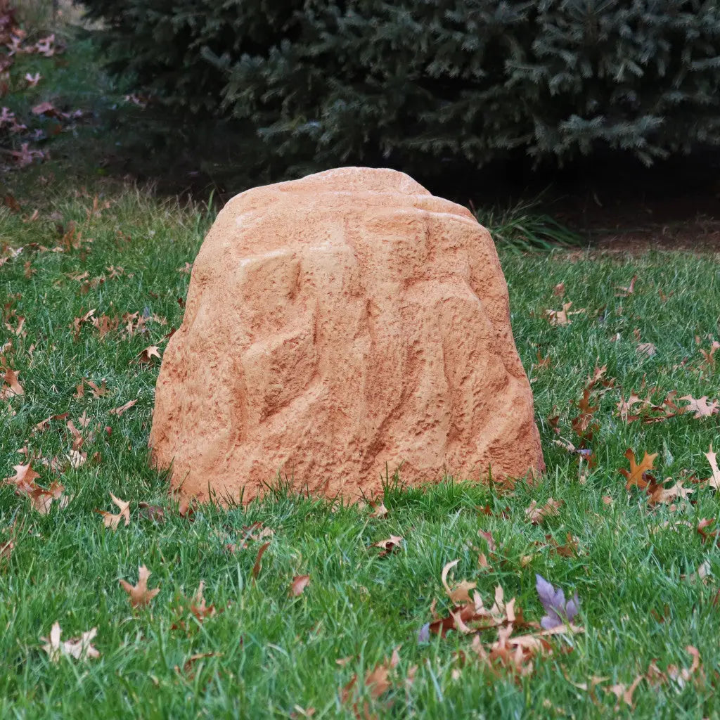 22" Sand Polyresin Faux Rock Homeroots Outdoor