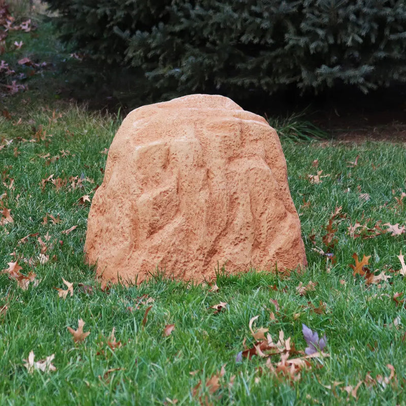 22" Sand Polyresin Faux Rock Homeroots Outdoor