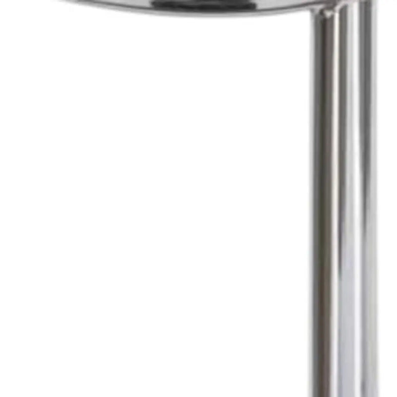 22" Silver Aluminum Round Mirrored End Table Homeroots Living Room