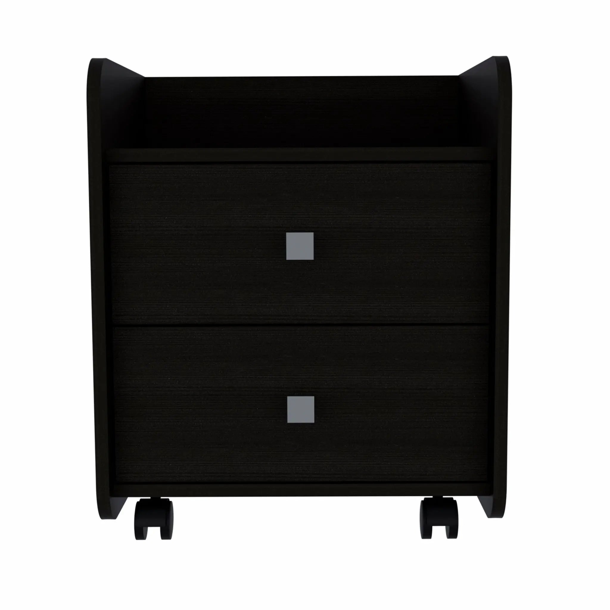 22" Wood Two Drawer Nightstand Homeroots Bed & Bath