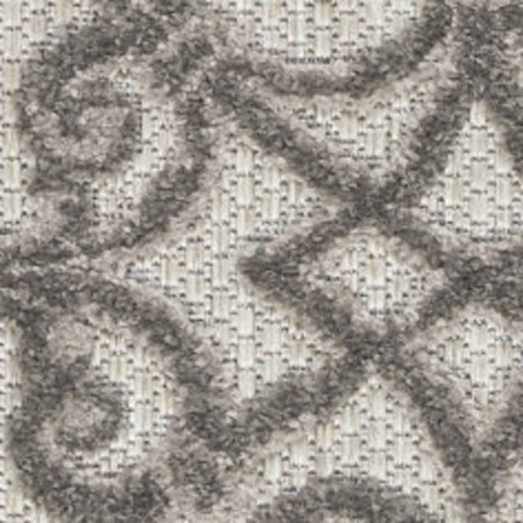 3' X 4' Gray Indoor Outdoor Area Rug