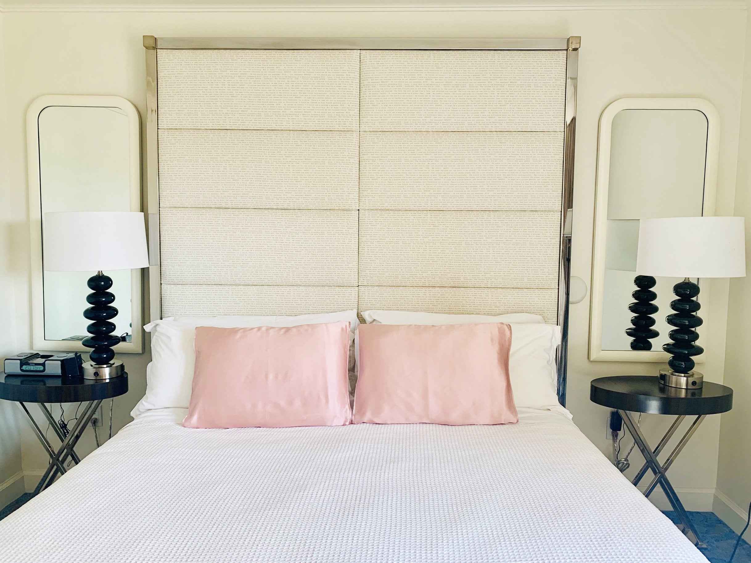 Dusty Rose Silk Open Ended Pillowcase