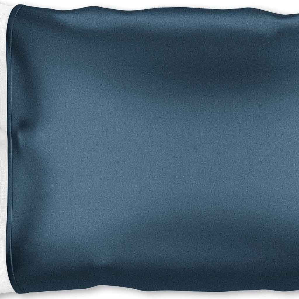 Blue Silk Open Ended Pillowcase